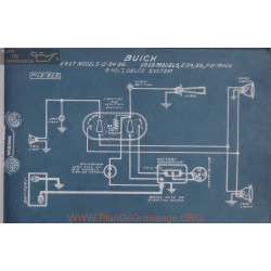 Buick D34 D35 Fa Truck 6volt Schema Electrique 1917 1918