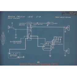 Buick Truck C4 Schema Electrique 1915