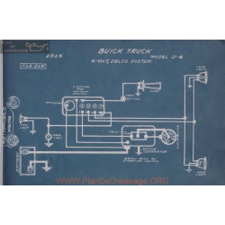 Buick Truck D4 6volt Schema Electrique 1916 Delco