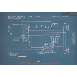 Buick Truck D4 Schema Electrique 1915