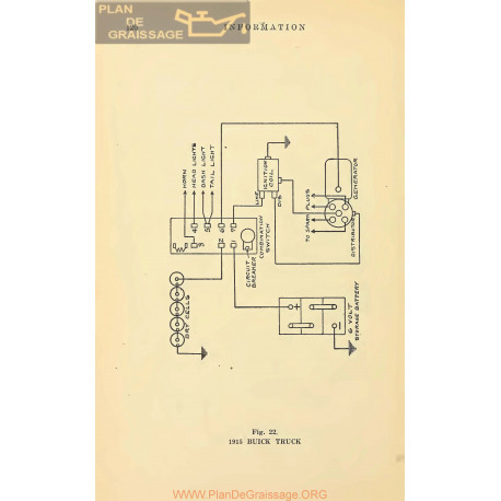 Buick Truck Schema Electrique 1915