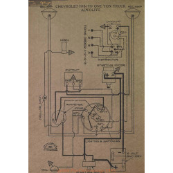 Chevrolet Truck One Ton Schema Electrique 1918 1919 Autolite