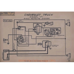 Chevrolet Truck T 6volt Schema Elctrique Autolite