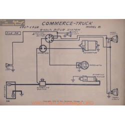 Commerce Truck E 6volt Schema Electrique 1917 1918 Bijur V2