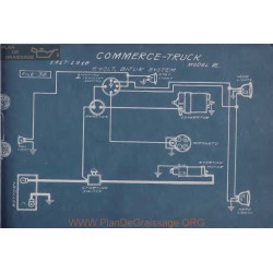 Commerce Truck E 6volt Schema Electrique 1917 1918 Bijur