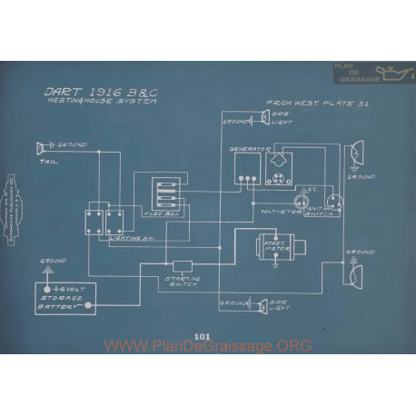 Dart B C Schema Electrique 1916