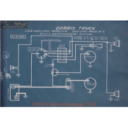 Dorris Truck K4 K7 6volt Schema Electrique 1918 1919 1920 Westinghouse