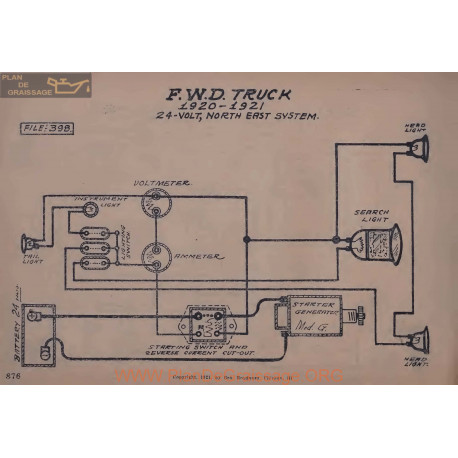 Fwd Truck 24volt Schema Electrique 1920 1921 North East