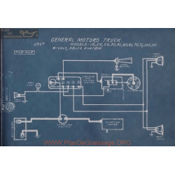 General Motors Truck 15 25 26 30 31 40 41 70 71 100 101 6volt Schema Electrique 1917 Delco