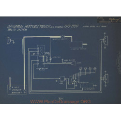 General Motors Truck Schema Electrique 1919 1920 Delco