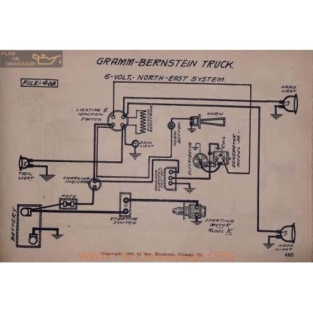 Gramm Bernstein Truck 6volt Schema Electrique North Easth