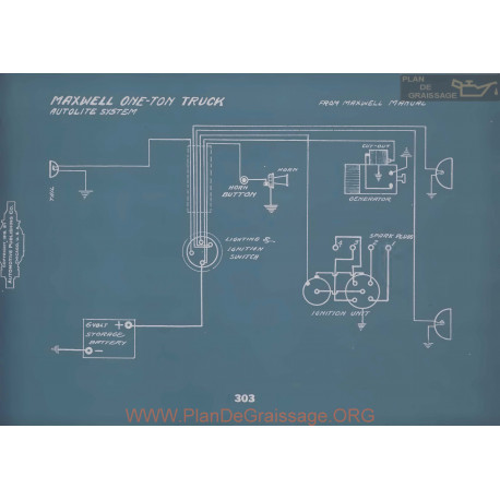 Maxwell One Ton Truck Schema Electrique