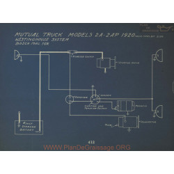 Mutual Truck 2a 2ap Schema Electrique 1920 Westinghouse