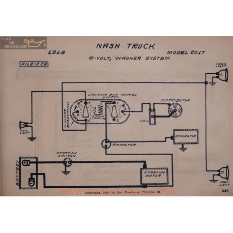 Nash Truck 2017 6volt Schema Electrique 1918 Wagner V2