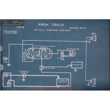 Nash Truck 2017 6volt Schema Electrique 1918 Wagner