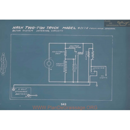 Nash Two Ton Truck 4017r Schema Electrique