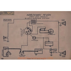 Northway Truck 6volt Schema Electrique 1920 1921 Wagner