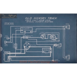 Old Hickory Truck 12volt Schema Electrique 1916 1917 1918 1919 Dyneto