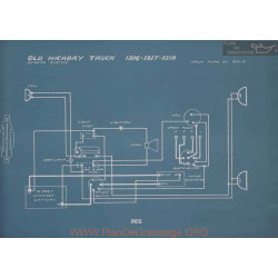 Old Hickory Truck Schema Electrique 1916 1917 1918