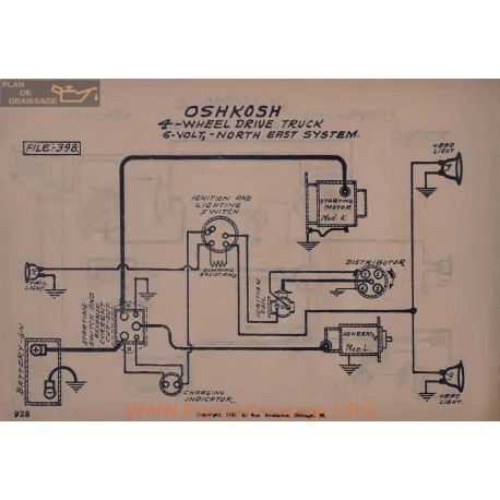 Oshkosh 4 Wheel Truck 6volt Schema Electrique North East