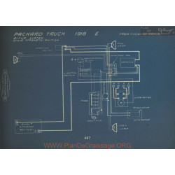 Packard Truck E Schema Electrique 1918 Bijur