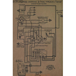 Pierce Arrow 2ton Truck Schema Electrique 1919 Westnghouse