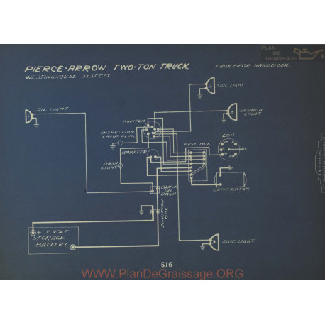 Pierce Arrow Two Ton Truck Schema Electrique Westinghouse