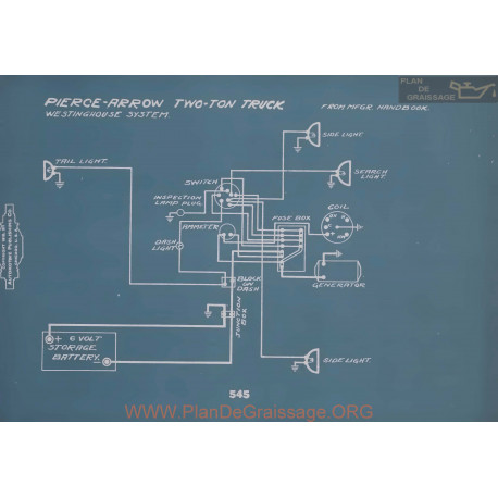 Pierce Arrow Two Ton Truck Schema Electrique