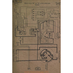 Reo 4cyl 6cyl M N Schema Electrique 1917 1918 1919 Remy