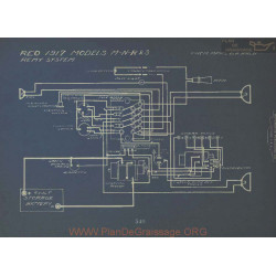 Reo M N R S Schema Electrique 1917 Remy