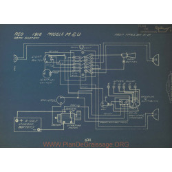 Reo M U Schema Electrique 1916 Remy