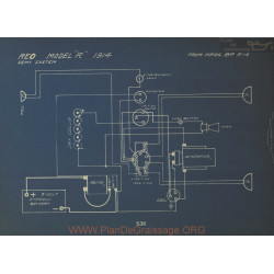 Reo R Schema Electrique 1914 Remy