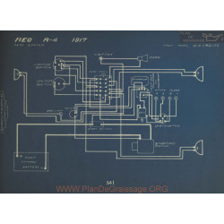 Reo R4 Schema Electrique 1917 Remy