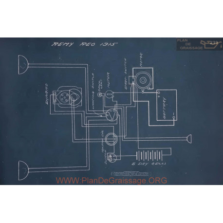 Reo Schema Electrique 1915