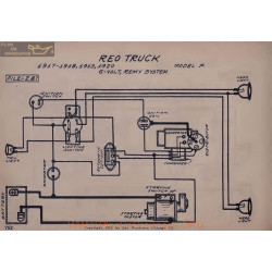 Reo Truck F 6volt Schema Electrique 1917 1918 1919 1920 Remy V2