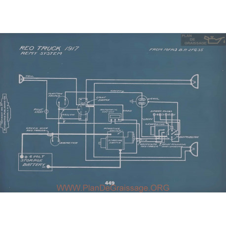 Reo Truck Schema Electrique 1917