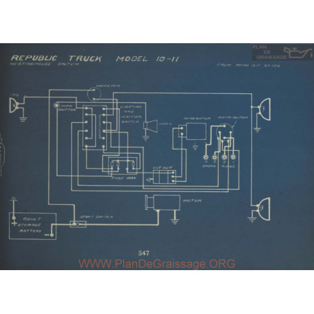 Republic 10 11 Truck Schema Electrique Westinghouse