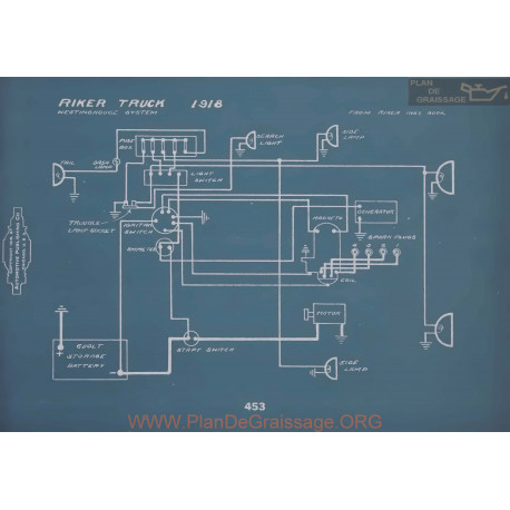 Riker Truck Schema Electrique 1918