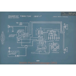 Sweeny Tractor Schema Electrique 1916 1917