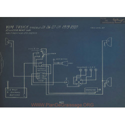 Vim Truck 21 26 27 28 Schema Electrique 1919 1920 Atwater Kent