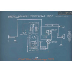 Harley Davidson Motorcycle Remy Schema Electrique 1916 1917