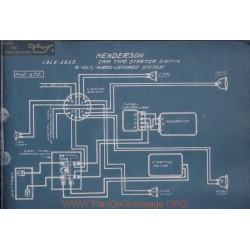 Henderson Cam Strater Scitvh 6volt Schema Elctrique 1914 1915 Ward Leonard