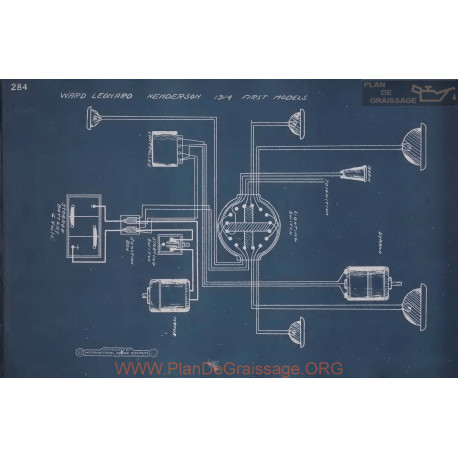 Henderson First Models Schema Electrique 1914