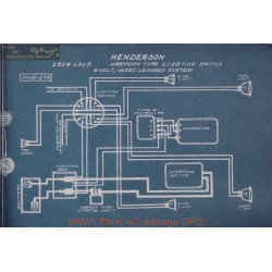 Henderson Harpoon 6volt Schema Electrique 1914 1915 Ward Leonard