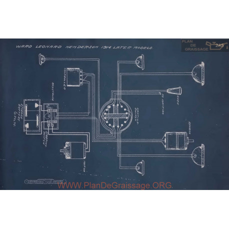 Henderson Later Models Schema Electrique 1914