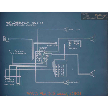 Henderson Schema Electrique 1913 1914