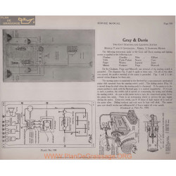 Chalmers Peerless Motor Schema Electrique 1919 Gray & Davis T S Y Plate 198