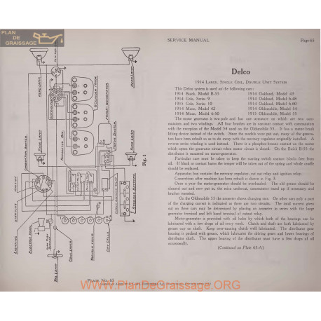 Cole 10 Schema Electrique 1919 Plate 65