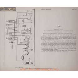 Cole 6 50 6volt Schema Electrique 1915 Delco Plate 123