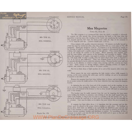 General Mea Magnetos Sc Sc2 Ss Schema Electrique 1919 Plate 176